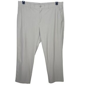 Callaway Men 40x30 Pants Opti Dry Khaki Golf Performance Flat Front  Slacks